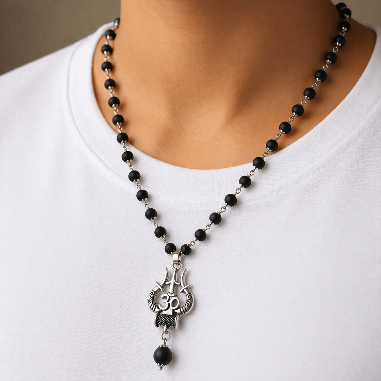 Agniveda™ Karungali Trishool Necklace