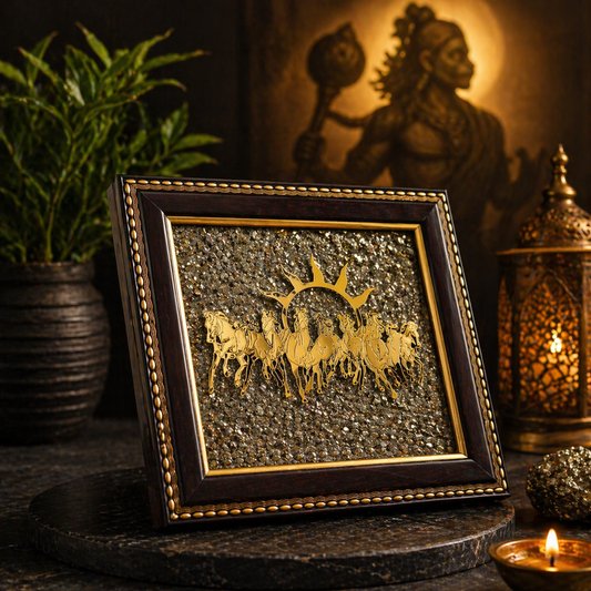 Agniveda 7 Horses Pyrite Frame
