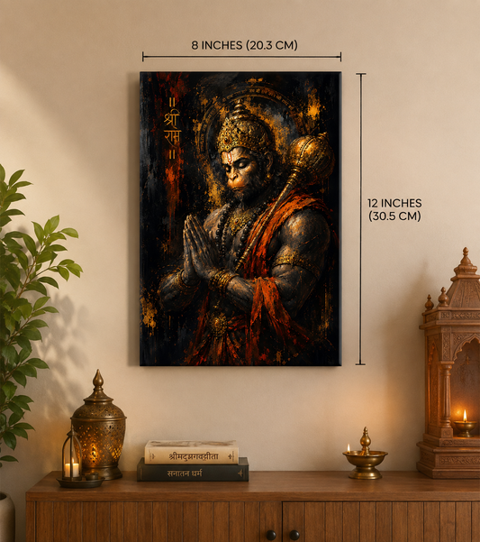 AGNIVEDA™ Veer Hanuman Bhakti Canvas