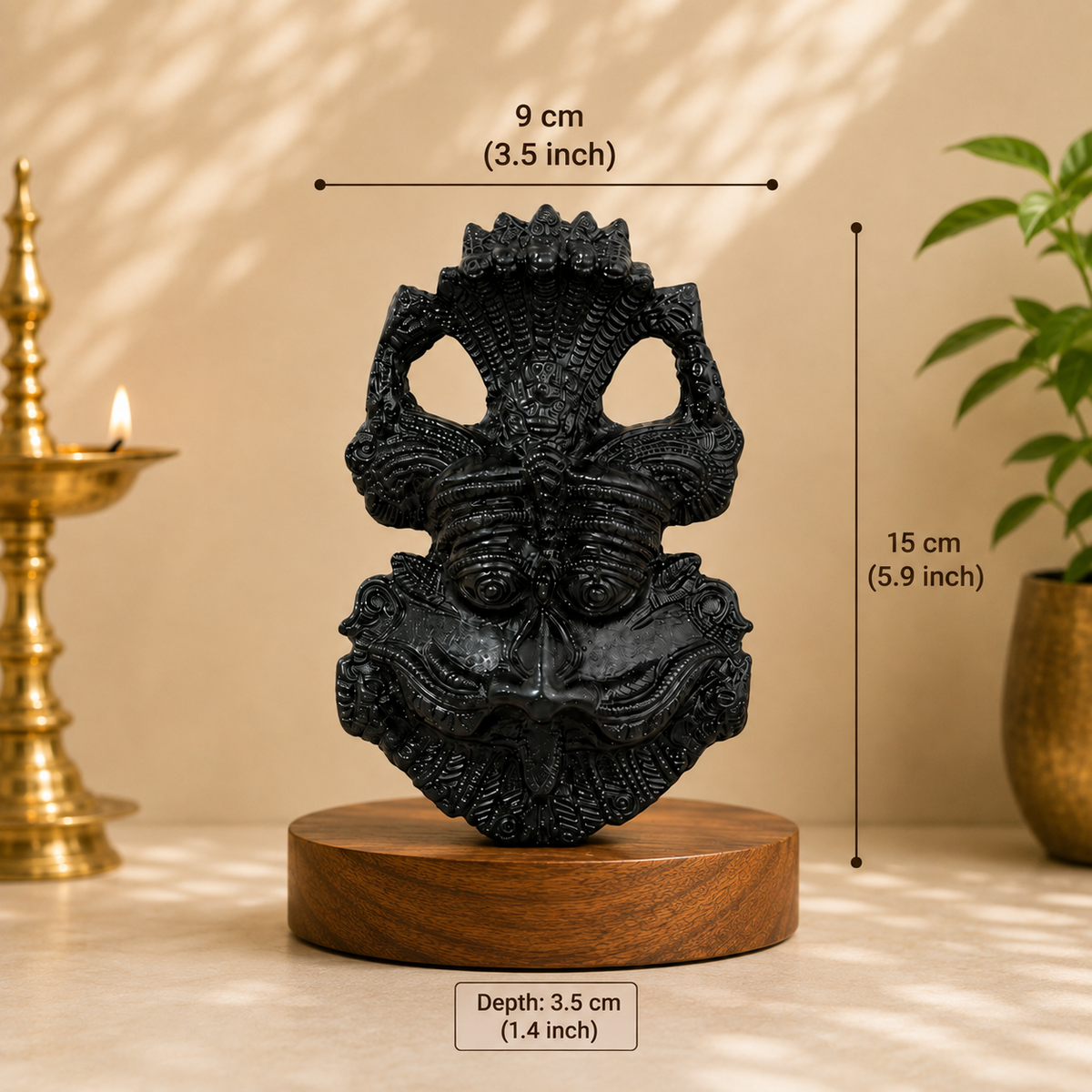 Kirtimukha Black Tourmaline Protection Kavach | Agniveda