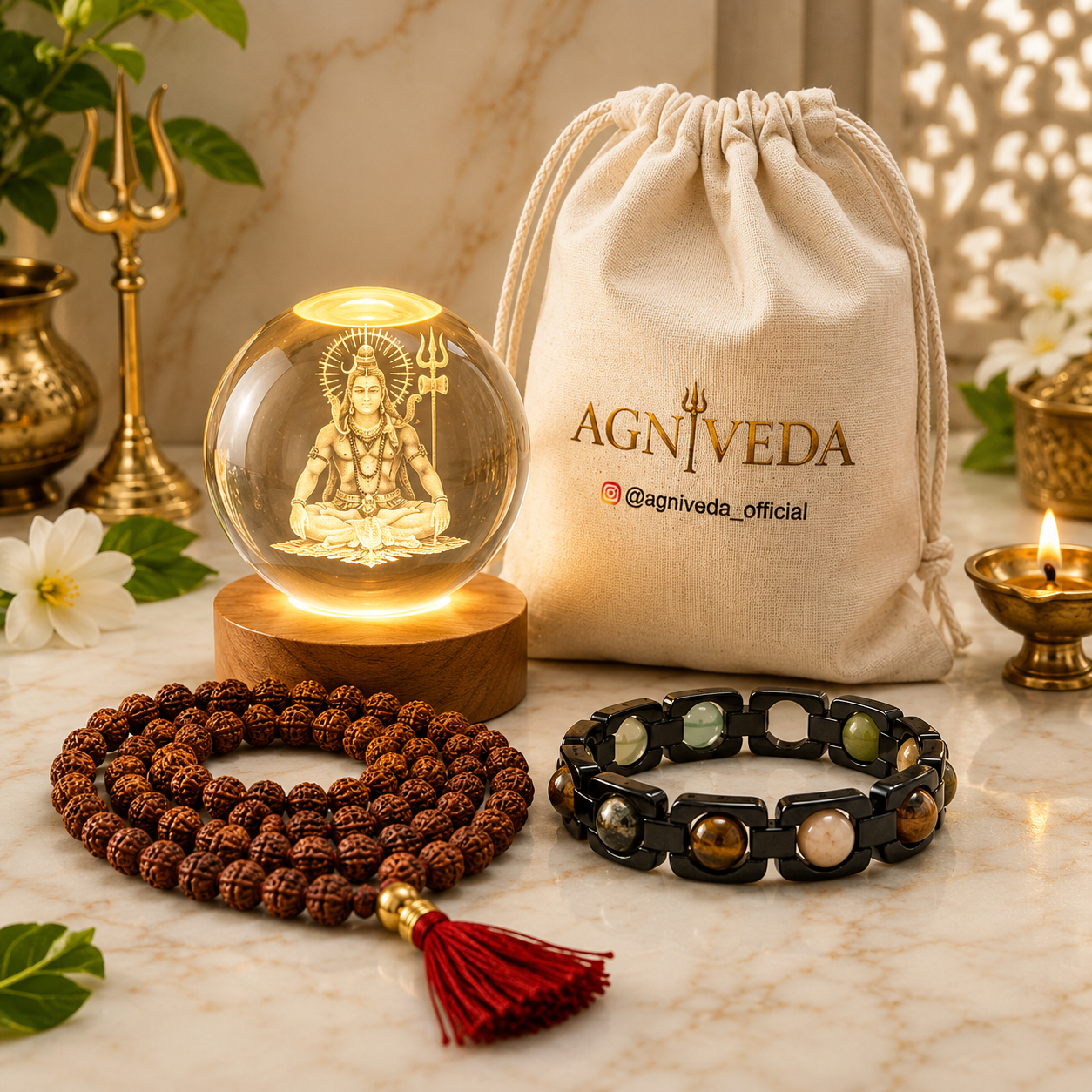 Agniveda™ Mahadev Prosperity & Protection Trio