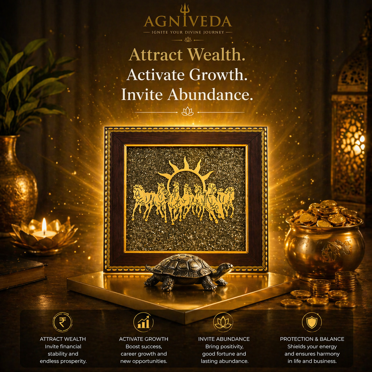 Agniveda™ Ultimate Prosperity & Success Kit (4-in-1 Wealth Collection)