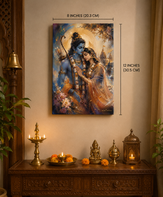 AGNIVEDA™ Ram Sita Divya Prem Canvas