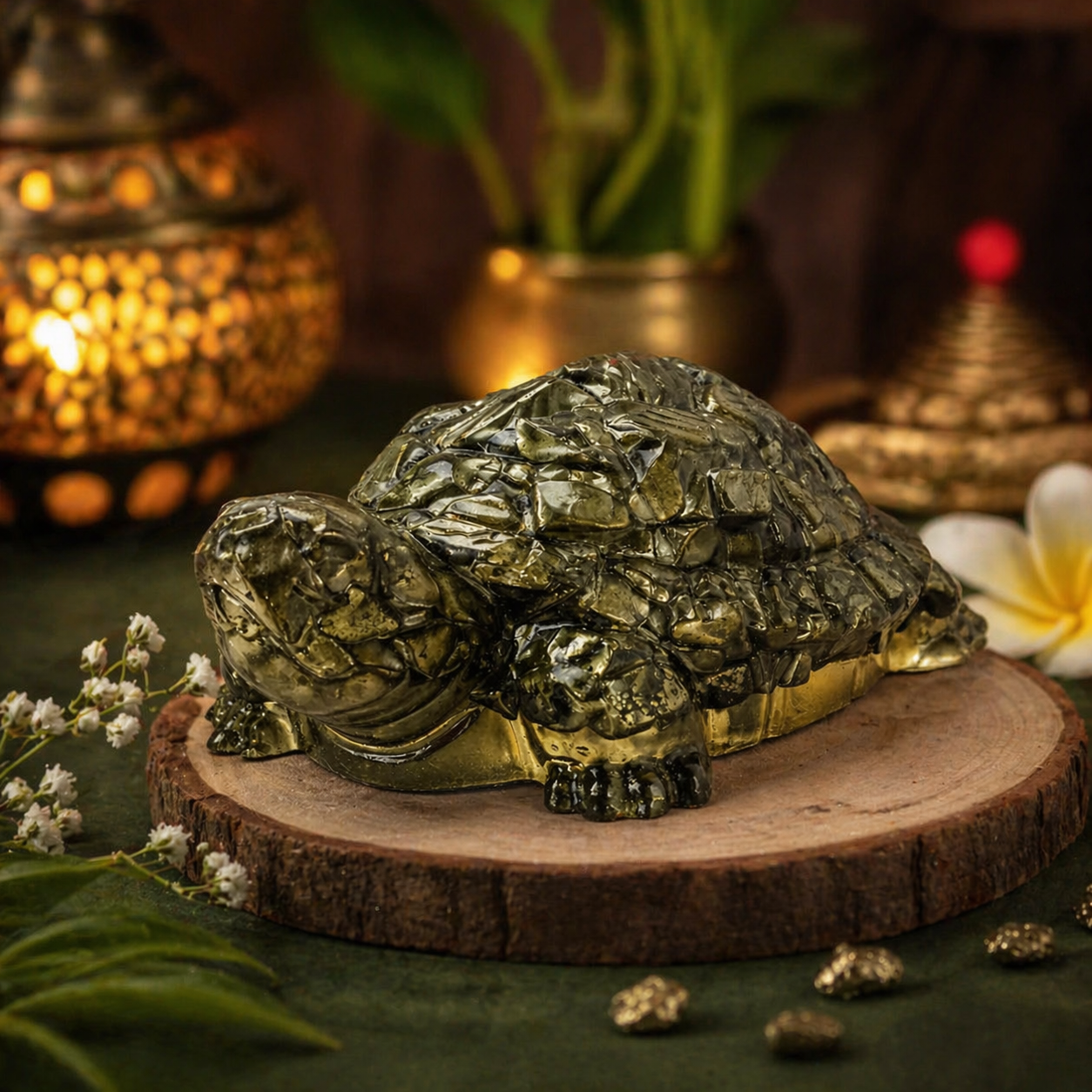 Agniveda Pyrite Prosperity Tortoise(BUY 1 GET 1 FREE)